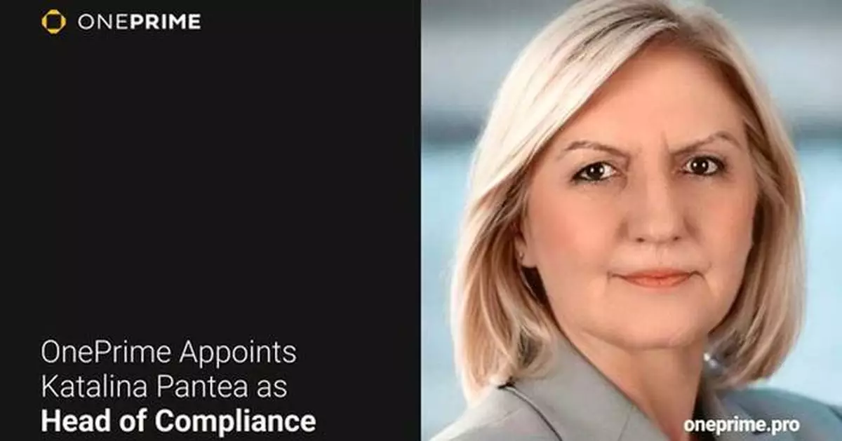 OnePrime Appoints Katalina Pantea as Head of Compliance