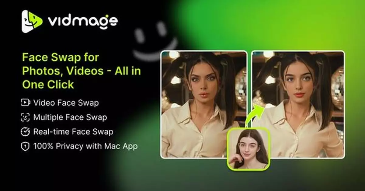 VidMage Launches Online AI Face Swap Tool for Photos and Videos, with Real-Time and Facial Feature Swapping on Mac