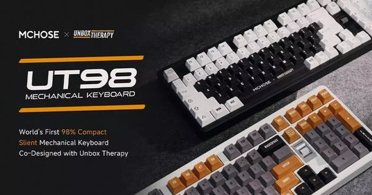 MCHOSE and Unbox Therapy Launch Their First Co-Brand Silent Mechanical Keyboard UT98