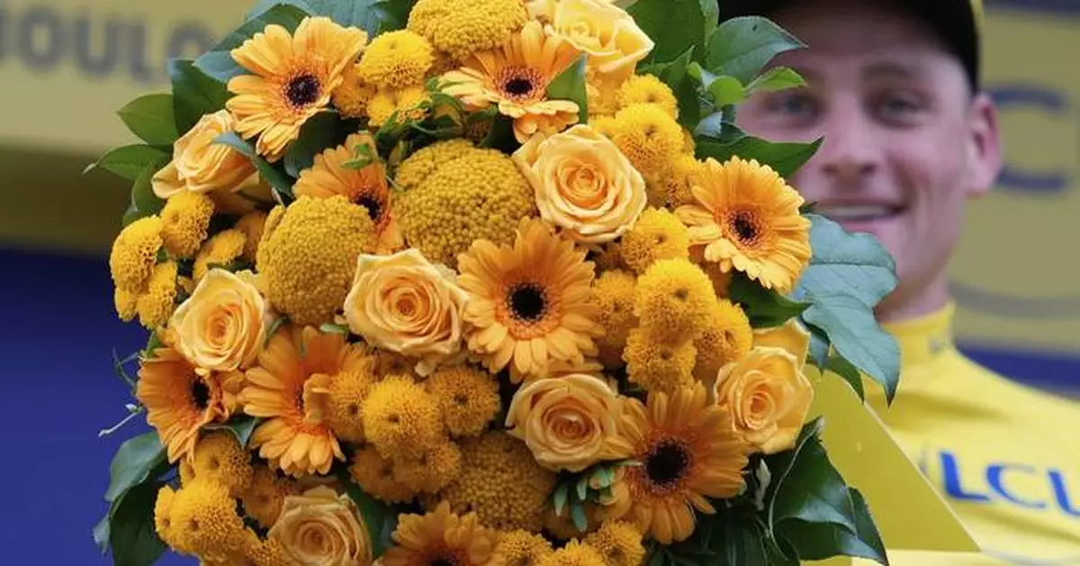 Tour de France: Van der Poel holds off Pogačar to win rainy stage 2