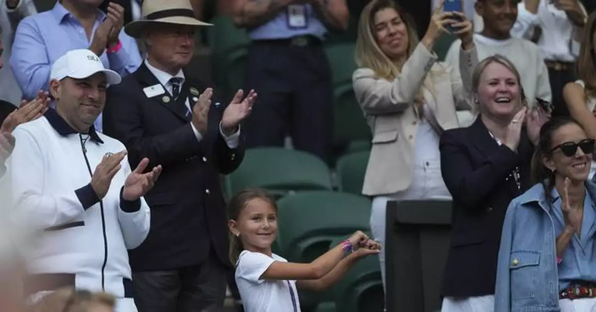 Djokovic's daughter steals the show at Wimbledon with her victory dance