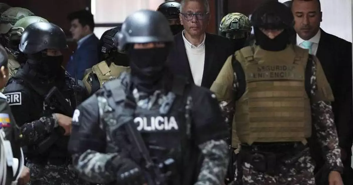 Former Ecuadorian vice president detained in embassy raid gets 13 years in prison