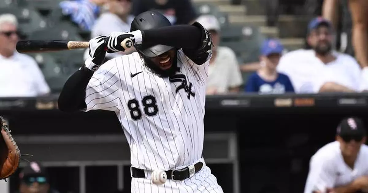 White Sox slugger Luis Robert Jr. being evaluated after he was hit by a pitch