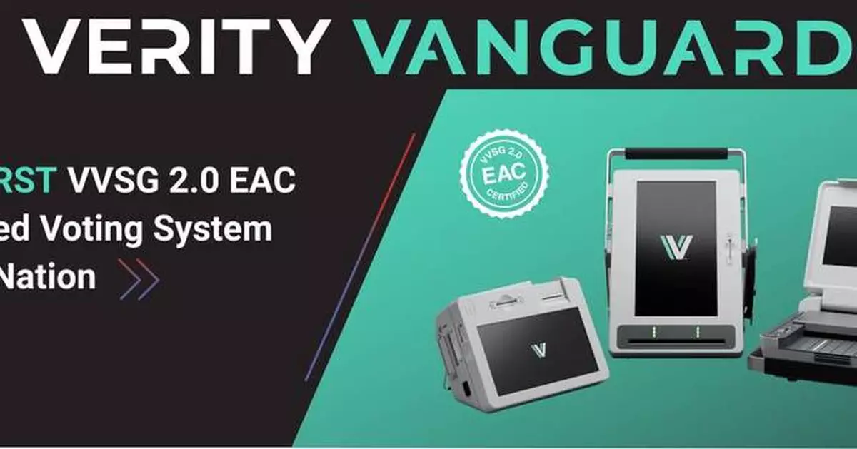 EAC Certifies Hart InterCivic’s Verity Vanguard™ to VVSG 2.0