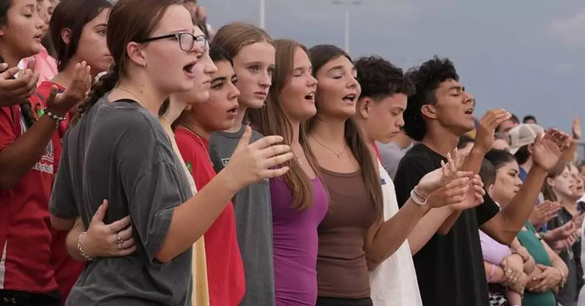 Photos of the Texas vigil honoring flood victims and the many still missing