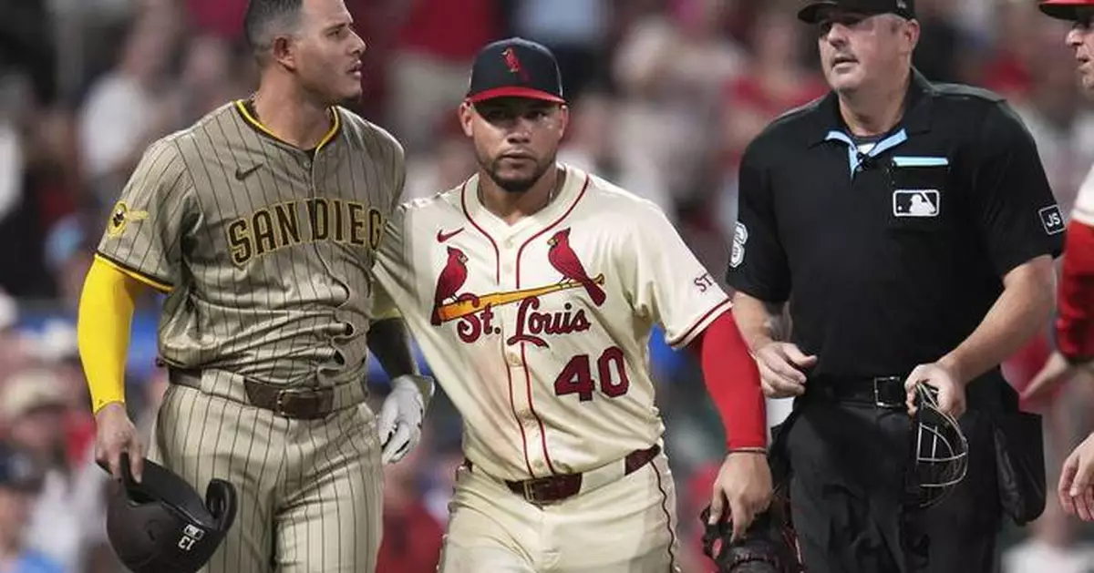 Benches clear in Padres-Cardinals game as Machado and Contreras both get hit twice by pitches