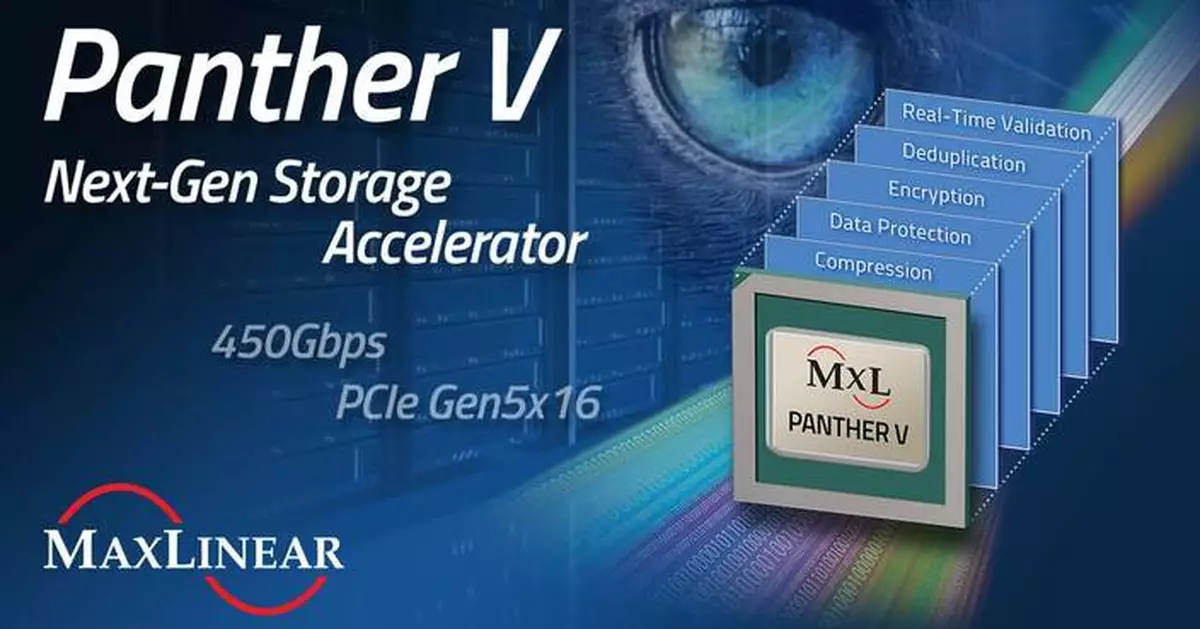 MaxLinear to Unveil Panther V: 450Gbps Storage Accelerator for Enterprise and Hyperscale Data Centers at FMS 2025