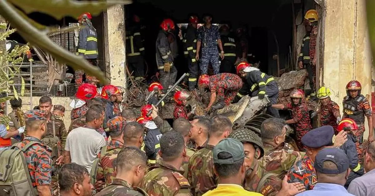 Photos show the aftermath of a jet crash at a school in Bangladesh