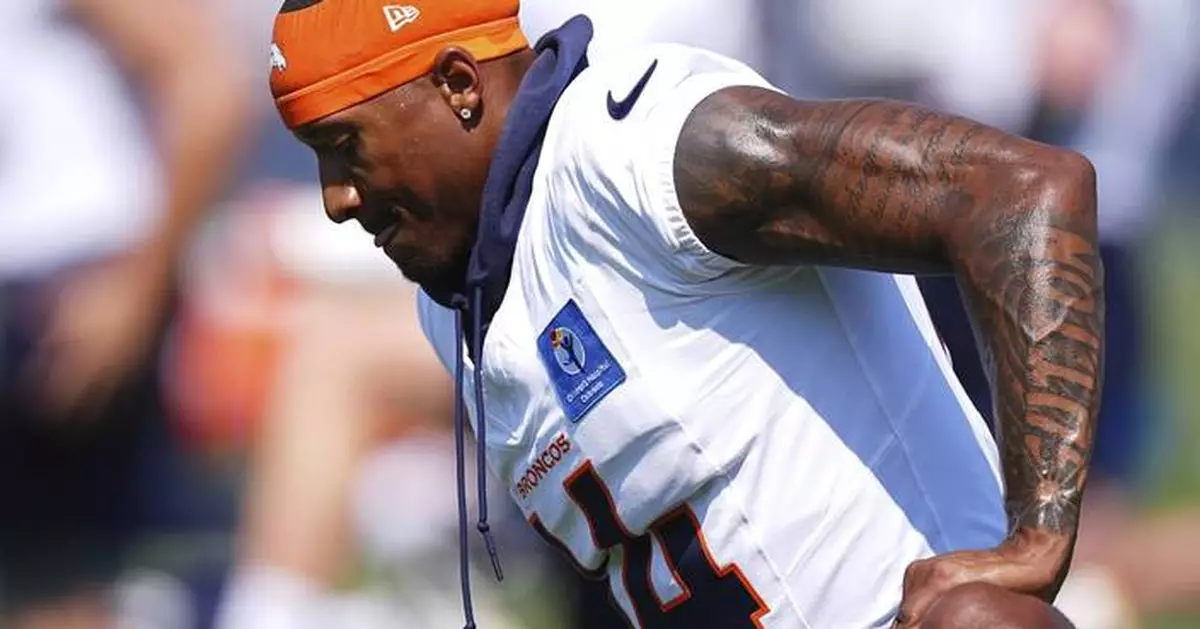 Receiver Courtland Sutton agrees to 4-year, $92 million extension with Broncos, AP source says