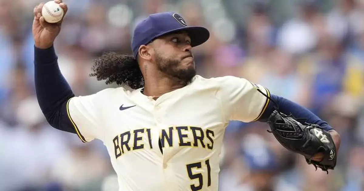 Peralta pitches 6 shutout innings and Brewers chase Yamamoto early in 9-1 rout of Dodgers