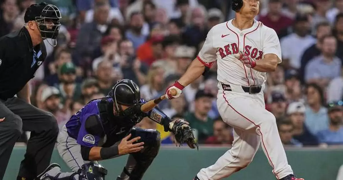 Yoshida leads Red Sox to sweep of Rockies with 10-2 win