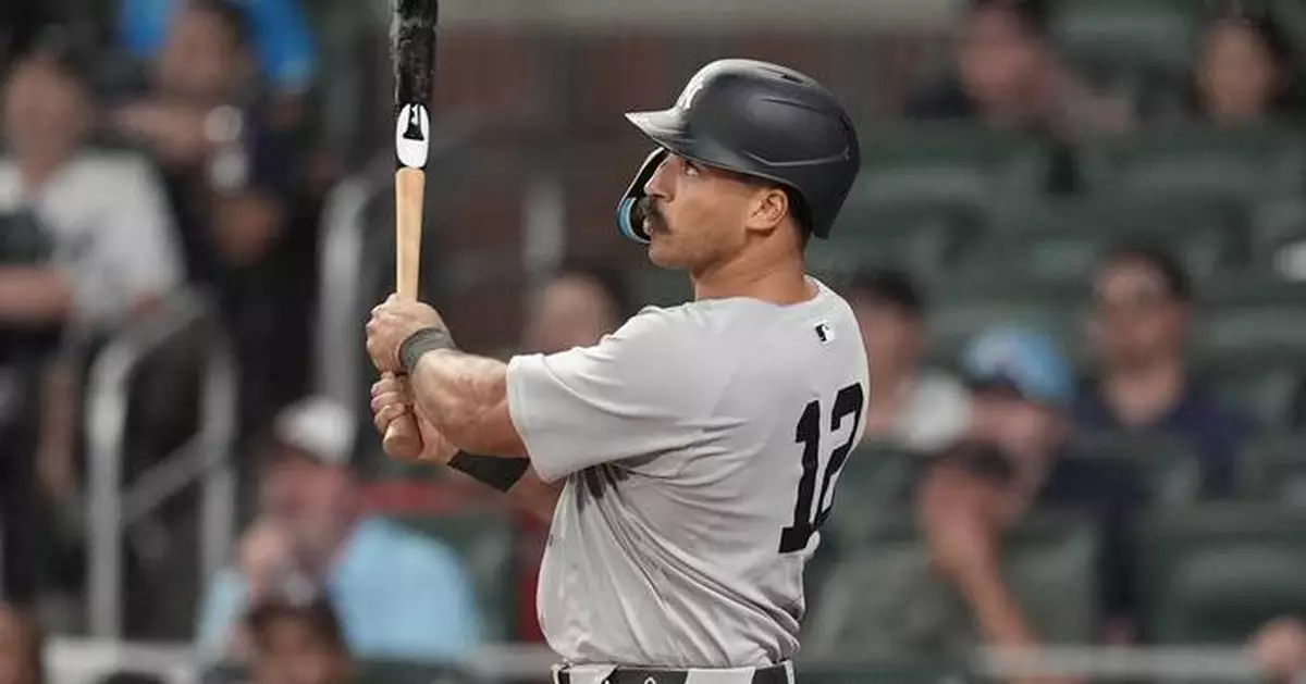 Grisham's tiebreaking slam in 9th completes Yankees comeback against Braves