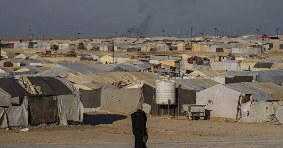 US repatriates a child from sprawling camp in northeastern Syria