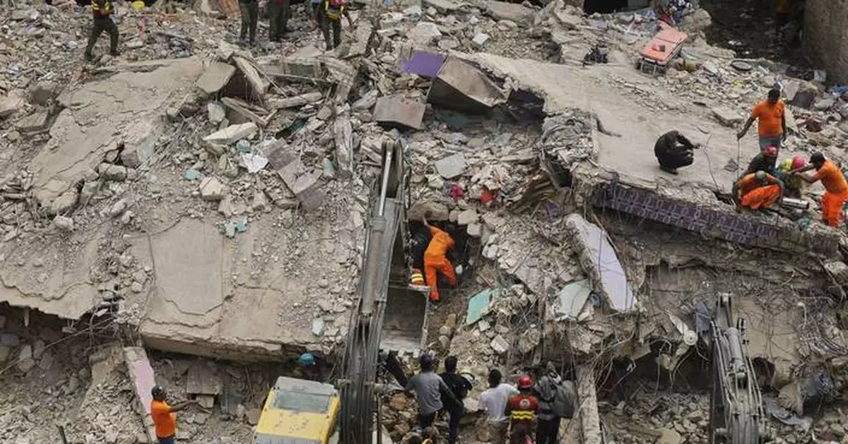 A multistory building collapse in Pakistan's port city of Karachi kills at least 6 people