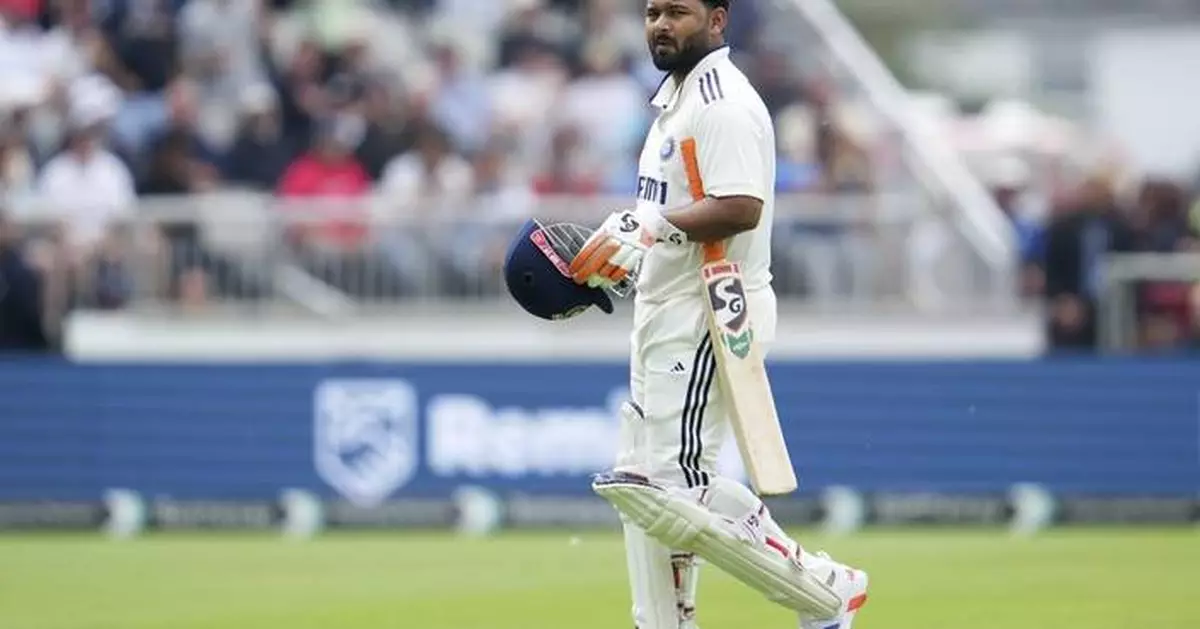 Injured Rishabh Pant will miss India's fifth cricket test against England