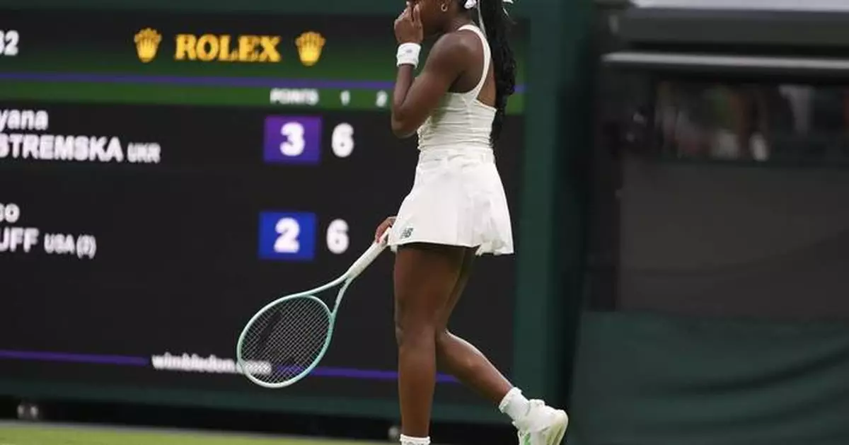 Coco Gauff is disappointed by her Wimbledon loss but doesn't want to dwell on it