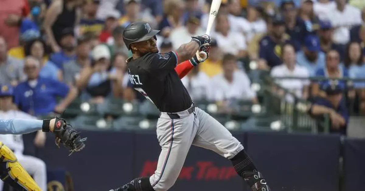 Kyle Stowers homers, Otto Lopez hits tiebreaking double as Marlins beat Brewers