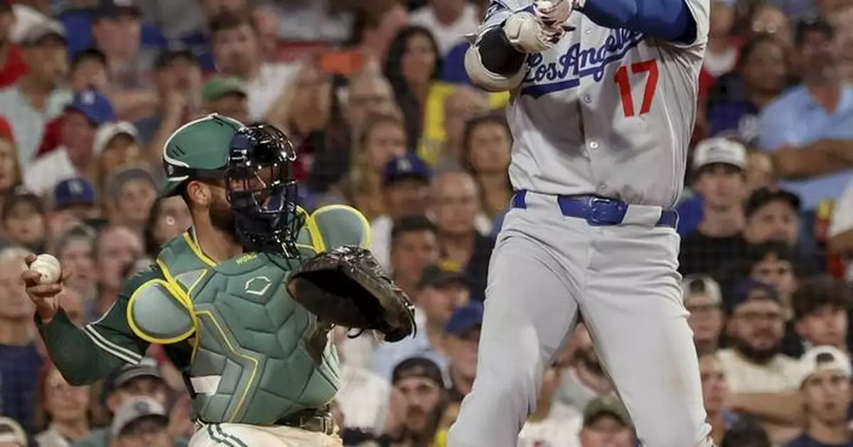 Shohei Ohtani's home run streak ends at 5 games in Dodgers' win over Red Sox at Fenway Park