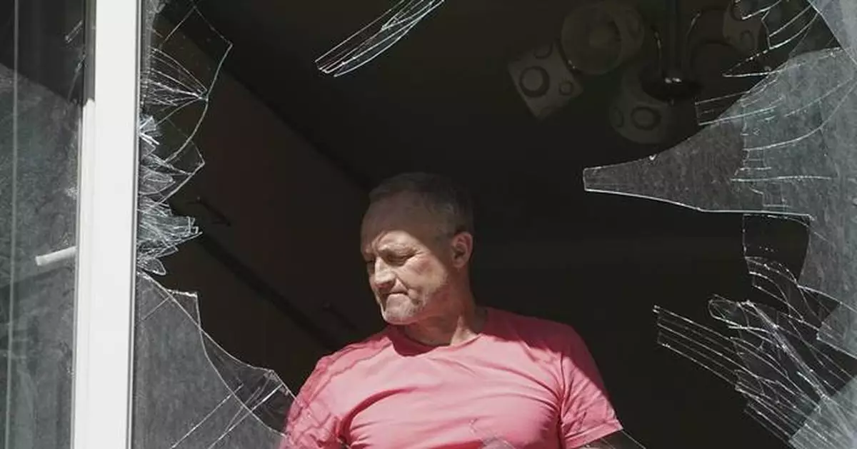 Photos show the damage after the latest missile and drone strike targeting Kyiv