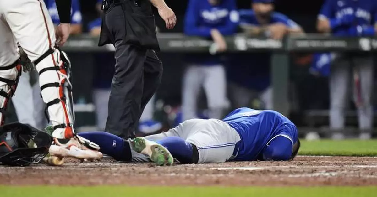 Toronto DH George Springer 'doing all right' after getting struck in the head by a fastball