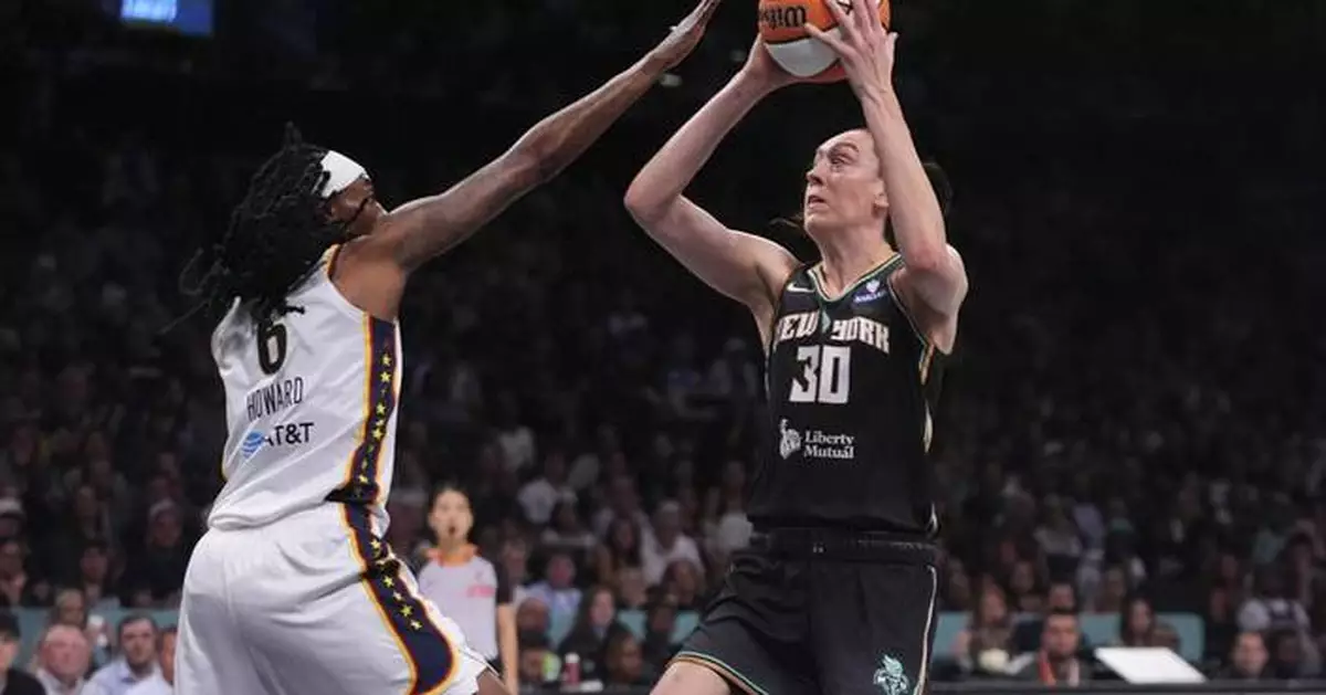 Stewart leads Liberty to 98-77 win over the Fever as Clark missed game with groin injury