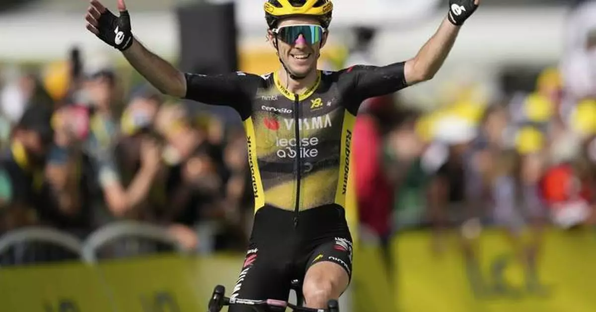 Yates wins Tour de France's first mountainous stage and Healy takes yellow jersey