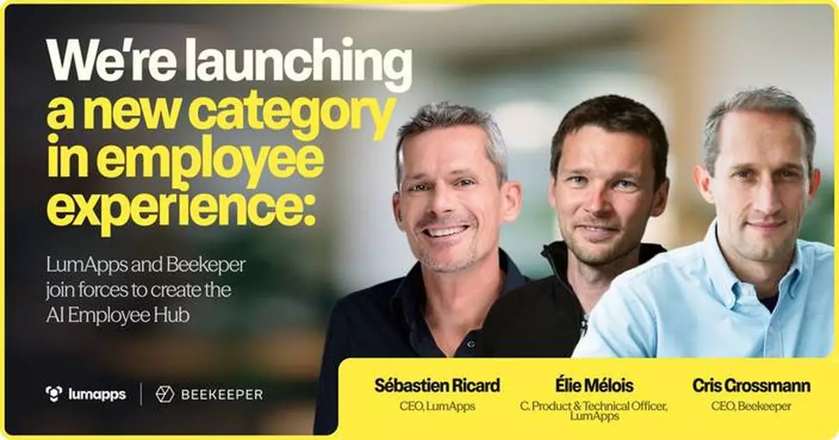 LumApps and Beekeeper to Join Forces, in Deal Backed by Bridgepoint, Creating the Leading Employee Experience Platform for the Future of Work