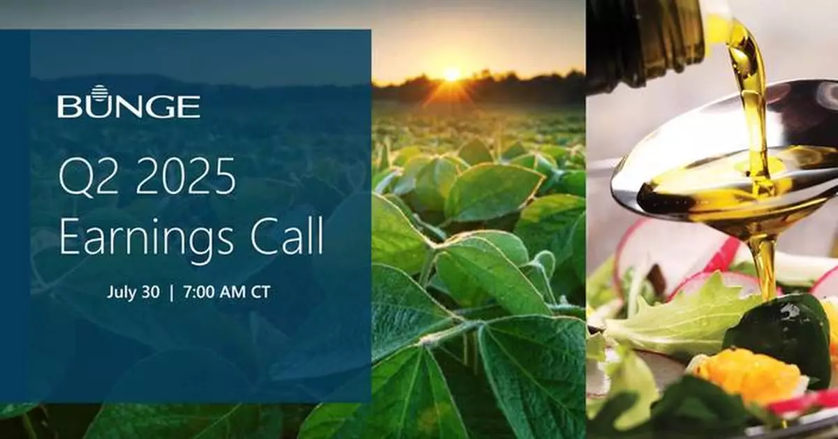 Bunge Schedules Second Quarter 2025 Earnings Release and Conference Call