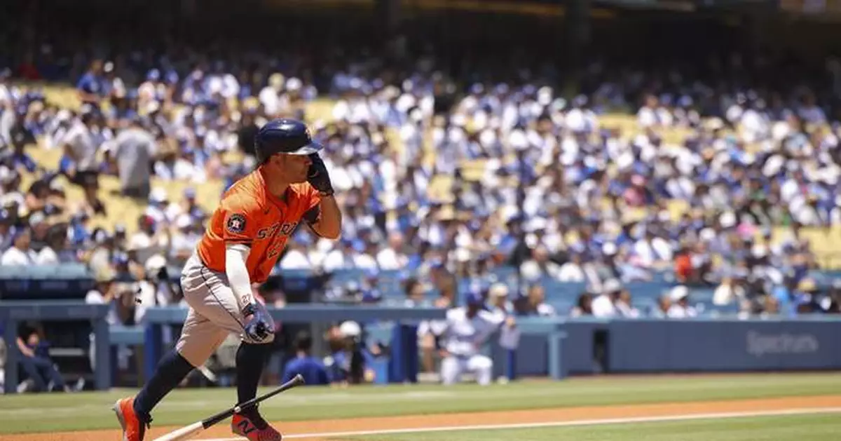 Christian Walker, Yainer Diaz and Jose Altuve homer in Astros' 5-1 win to complete sweep of Dodgers