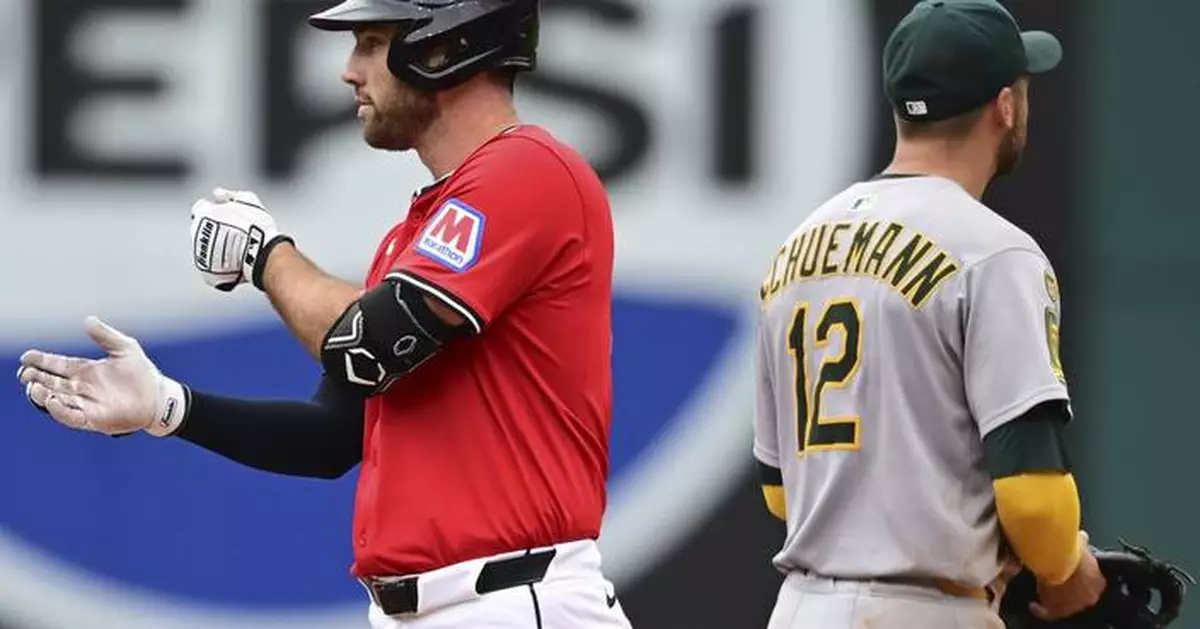 David Fry's career-high 4 RBIs, Gavin Williams' 11 strikeouts power Guardians past Athletics 8-2