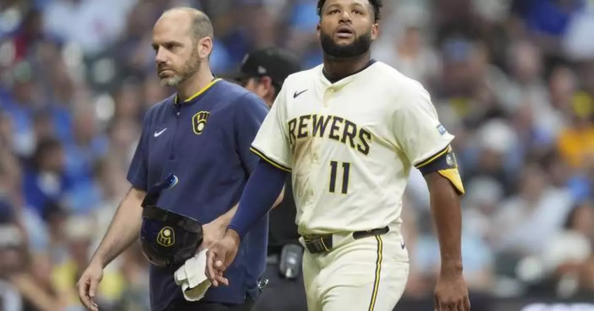 Brewers outfielder Jackson Chourio leaves game against Cubs with hamstring spasm