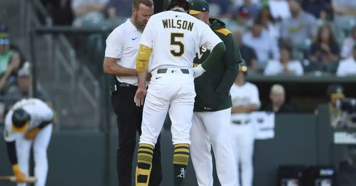 A's shortstop Jacob Wilson takes batting practice, expected to return soon after hand injury