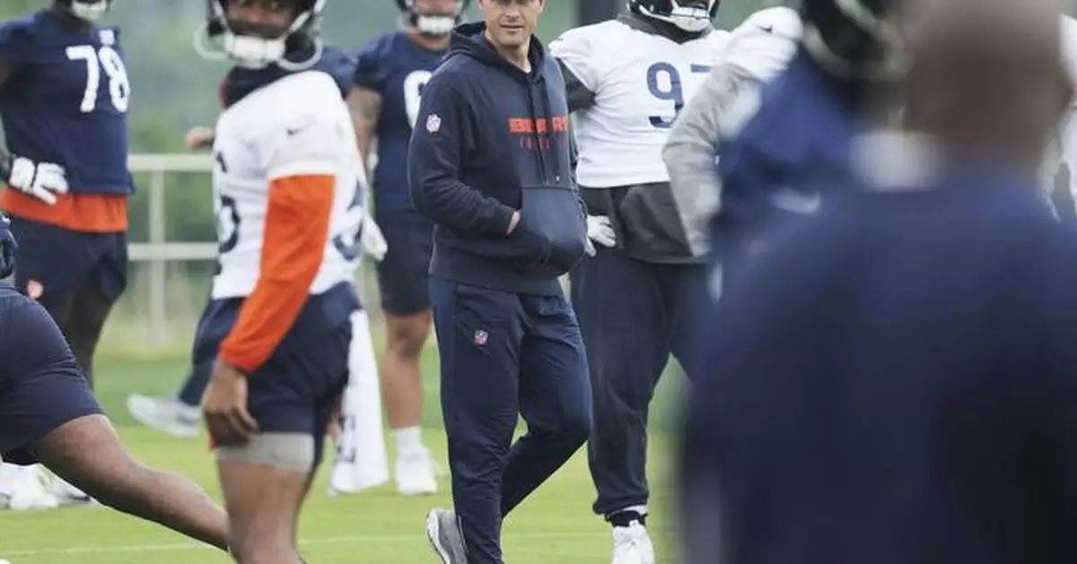 Bears coach Ben Johnson sets lofty goal for QB Caleb Williams to start out training camp