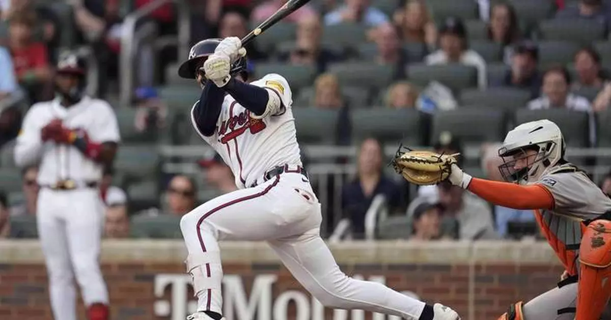 Rookie Drake Baldwin has 6 RBIs as Braves win 9-5 to hand Giants their 6th straight loss