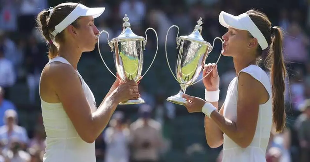 Kudermetova and Mertens win women's doubles final at Wimbledon