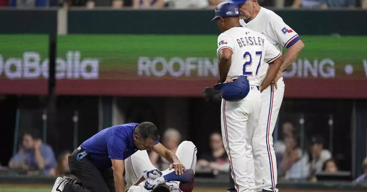 Marcus Semien hit in helmet early, stays in and has walk-off hit in 10th for Rangers vs. Braves