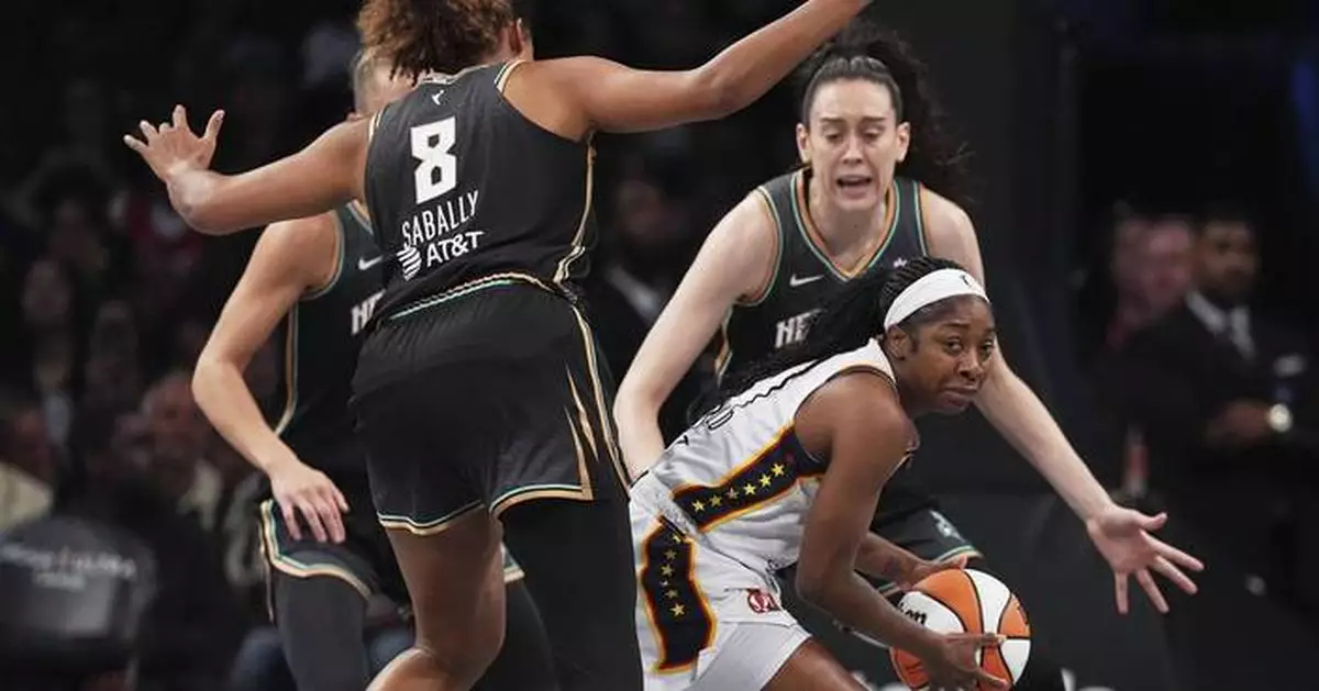 Stewart leads Liberty to win over the Fever as Clark missed game with groin injury