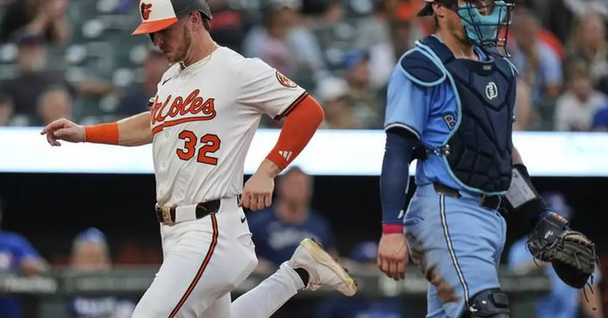 Rutschman’s clutch double lifts Orioles to 3-2 win over Blue Jays and doubleheader sweep