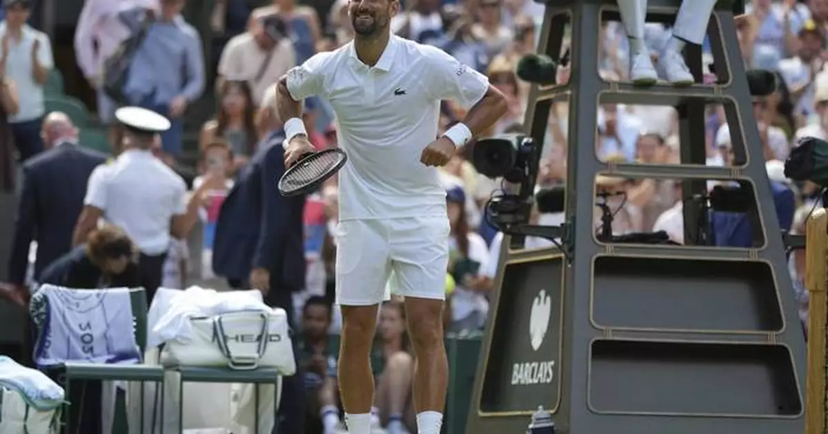 Djokovic sets another record at Wimbledon and jokes about sipping margaritas on beach with rivals