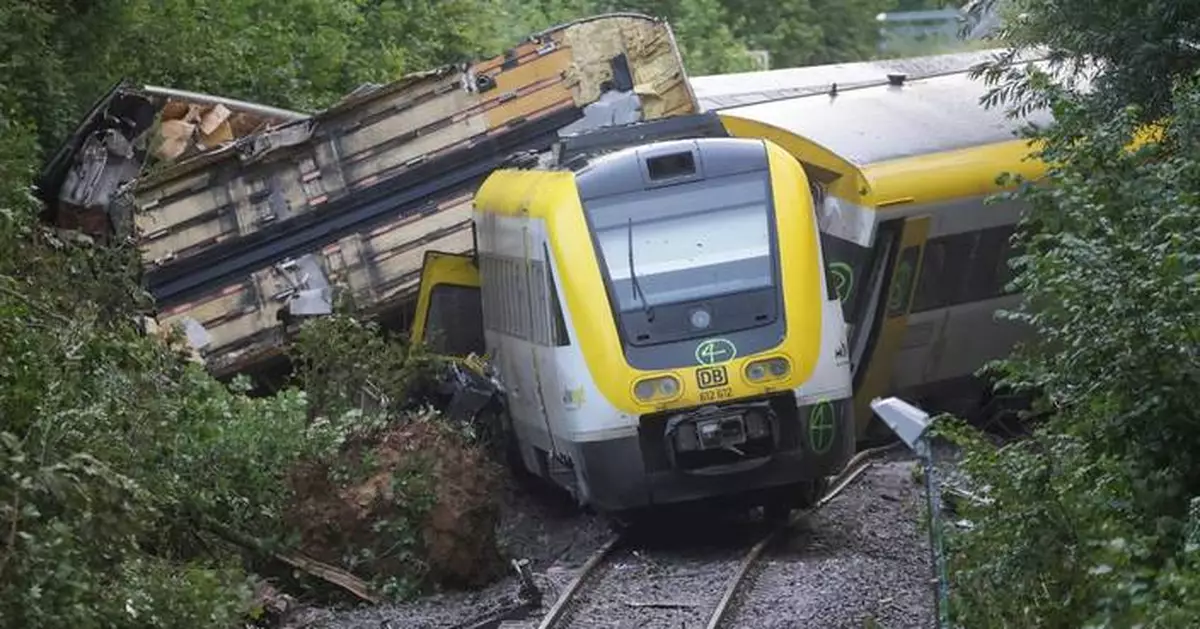 Train derailment that killed 3 in Germany apparently was caused by landslide