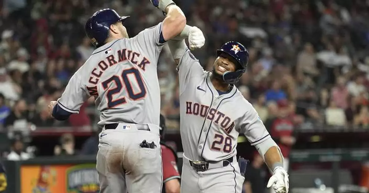 Brice Matthews hits first 2 big-league homers, leads Astros past the D-backs 6-3