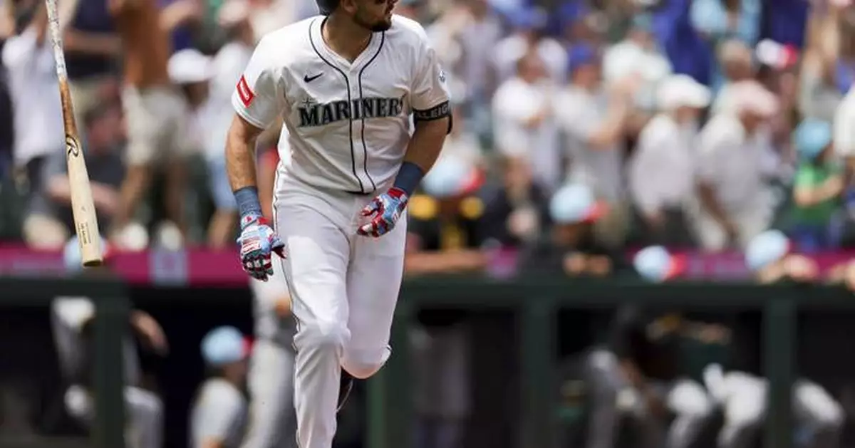Raleigh hits Nos. 34 and 35 to match Griffey's Mariners record for HRs before All-Star break