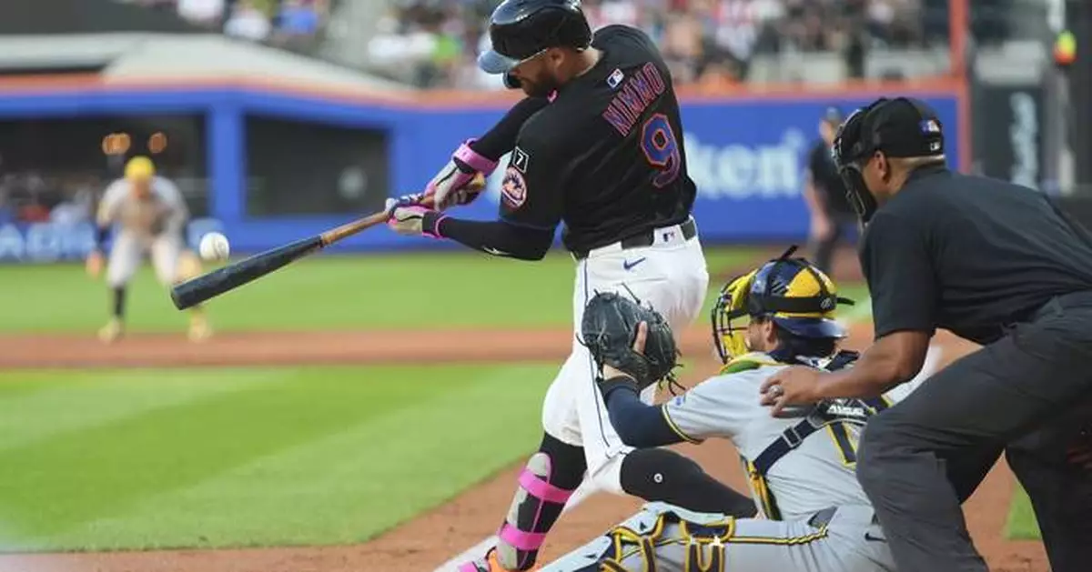 Nimmo and Lindor deliver after lineup change as scuffling Mets beat Brewers to split doubleheader