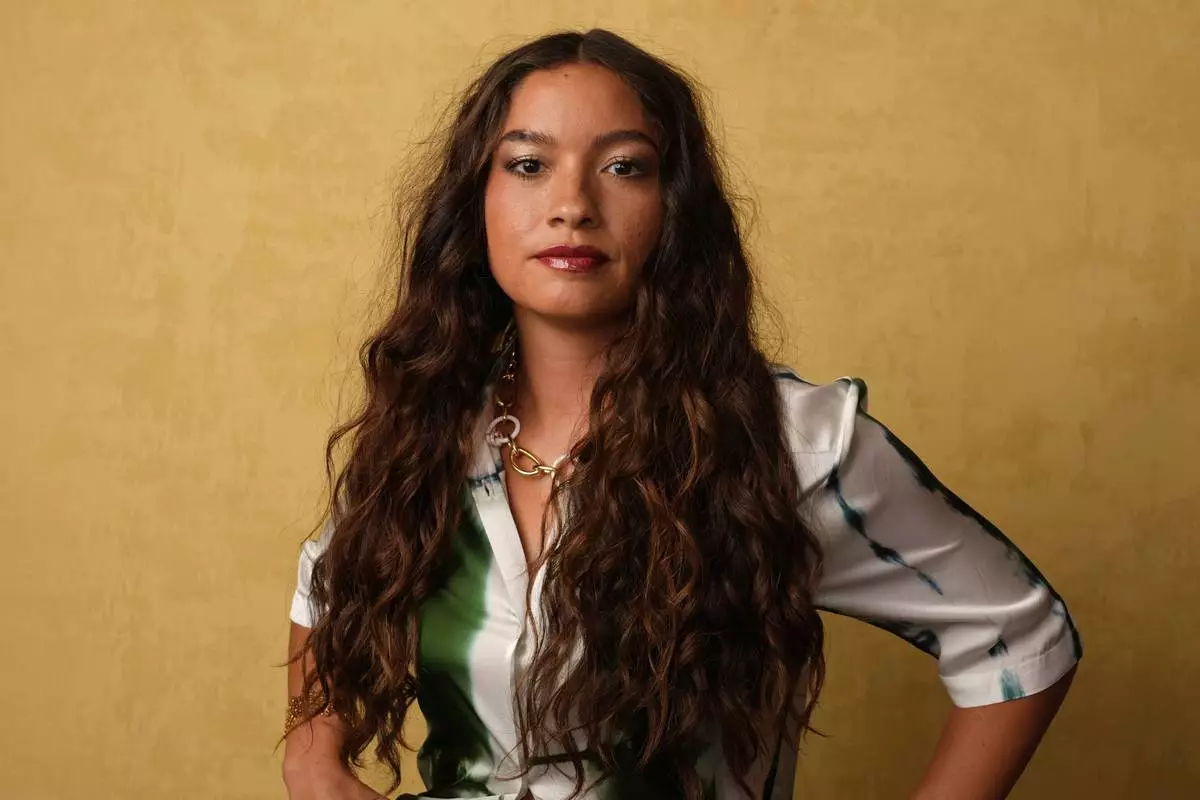 Sydney Agudong poses for a portrait to promote "Lilo &amp; Stitch" during Comic-Con International on Friday, July 25, 2025, in San Diego. (AP Photo/Chris Pizzello)