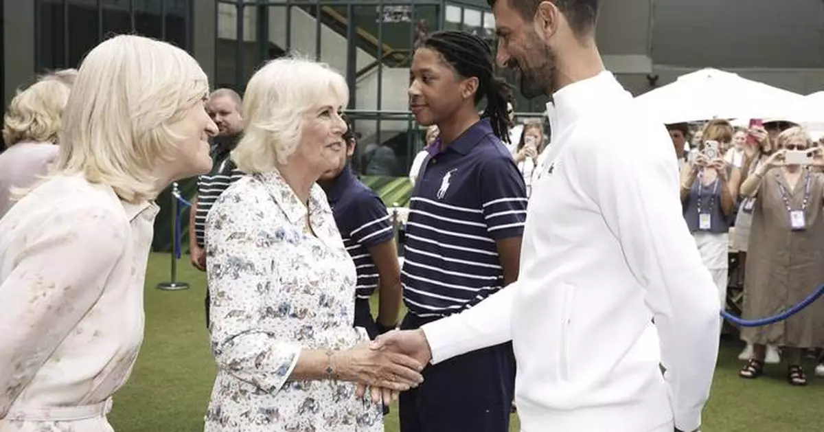 Queen Camilla visits Wimbledon and watches quarterfinal matches at Centre Court