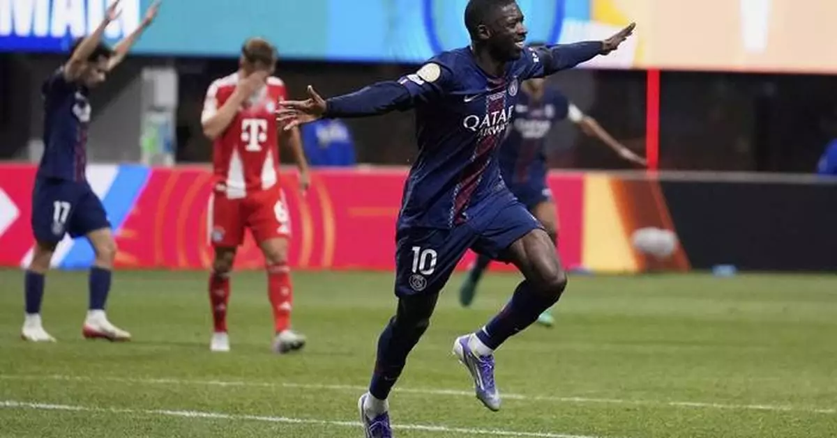 Doué and Dembélé score for PSG in 2-0 quarterfinal win over Bayern Munich at Club World Cup