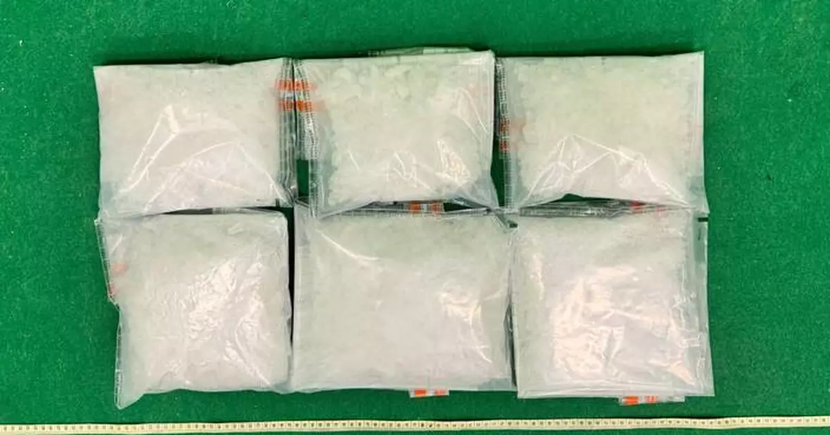 Hong Kong Customs Seizes $2.3 Million Methamphetamine at Airport, Arrests 23-Year-Old Passenger.