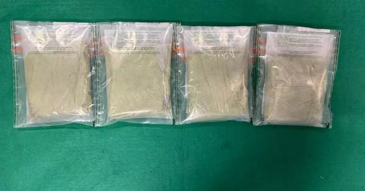 Hong Kong Customs Seizes $1.1 Million Methamphetamine at Airport, Arrests 19-Year-Old Suspect
