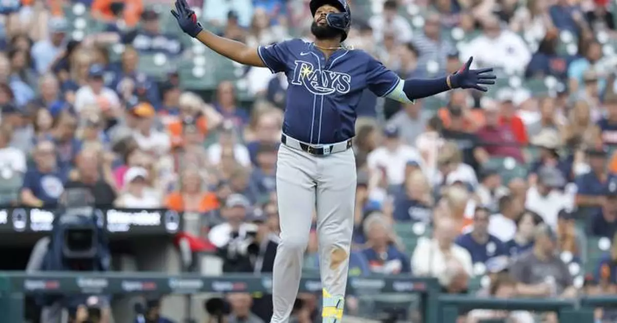 Junior Caminero homers, scores twice to help the Rays end the Tigers' winning streak