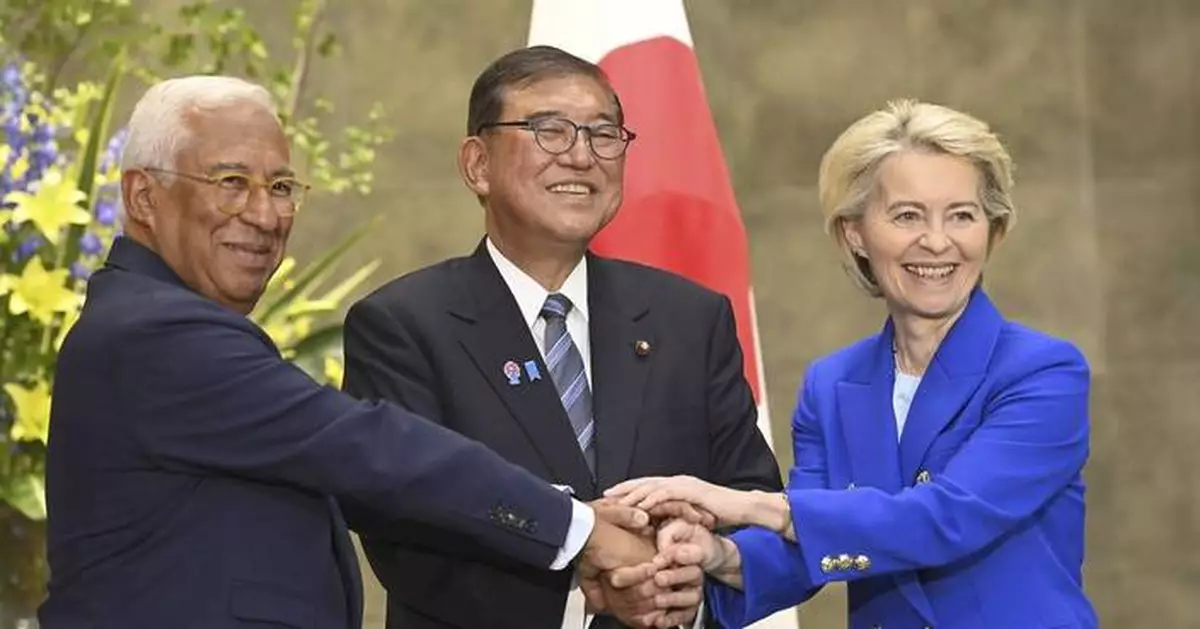 EU and Japan agree to work together to promote free trade and economic security